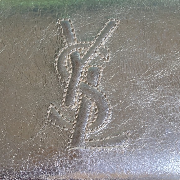 YSL gold Belle du Jour zip around leather wallet - Picture 3 of 16